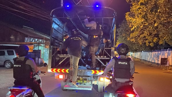 Empat Pemuda Pembuat Keributan di SPBU Diamankan Tim Sparta Polresta Surakarta