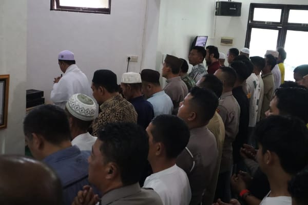 Doa untuk Affan Kurniawan, Polres Pulang Pisau Gelar Shalat Gaib dan Doa Bersama