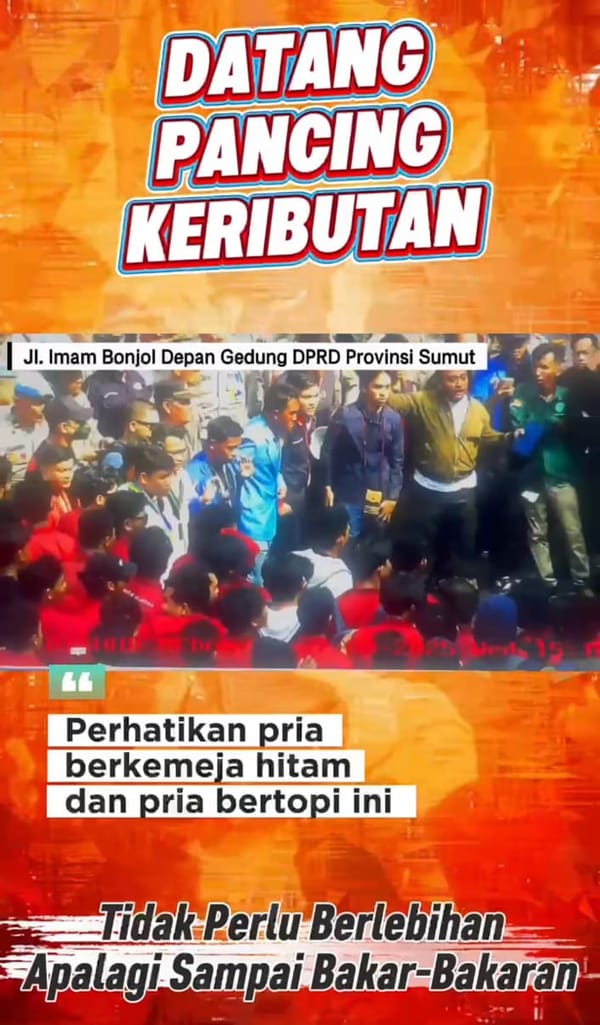 Unjuk Rasa Jangan Dibajak! Warga Sumut Minta Hentikan Aksi Anarkis