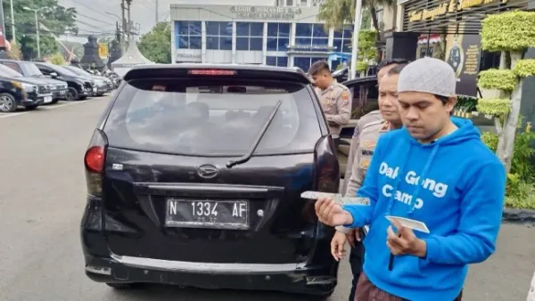 Viral di Medsos Mobil Pakai Lampu Belakang Silau Polresta Malang Kota Lakukan Penindakan