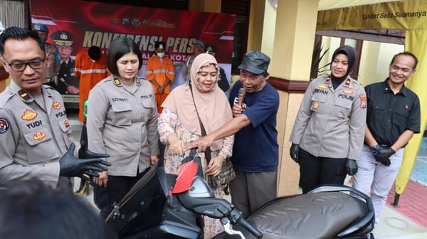 Polisi Temukan Motor yang Dicuri, Korban Curanmor di Malang Tersenyum Lega