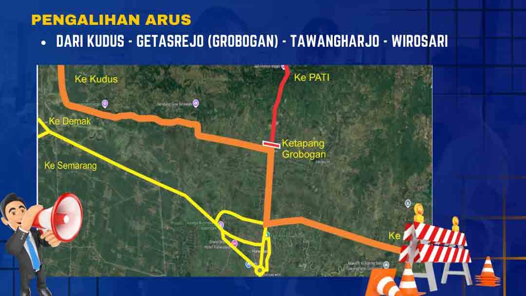 Polres Grobogan Alihkan Arus Dampak Rencana Demo di Kabupaten Pati