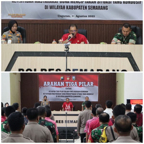 Tiga Pilar Bersatu, Polres Semarang Mantapkan Strategi Kamtibmas untuk Wilayah Aman