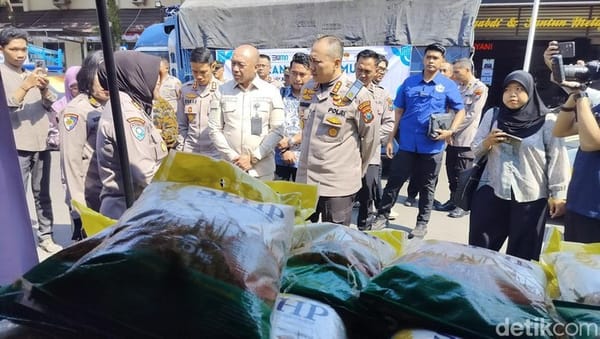 Dukung Ketahanan Pangan, Polresta Malang Kota Distribusikan 84,5 Ton Beras