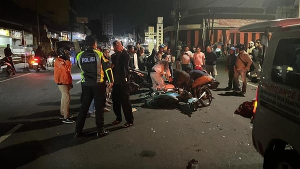 Adu Banteng Motor di Bandongan Magelang, Dua Pengendara Meninggal Dunia