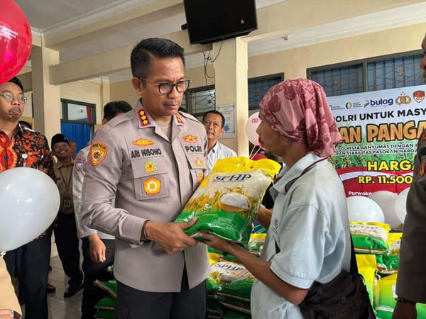 Polresta Banyumas Adakan Gerakan Pangan Murah untuk Ringankan Beban Warga