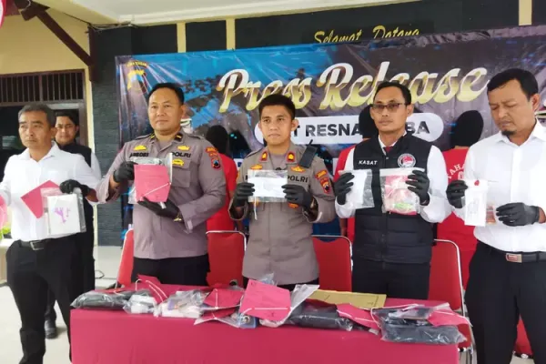 Terduga Bandar Narkoba Diamankan Polres Rembang, Ini Barang Bukti yang Disita