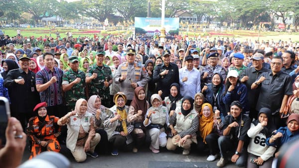 Ratusan Elemen Masyarakat Bersama Polresta Malang Kota Kukuhkan Suara Jogo Kota Malang