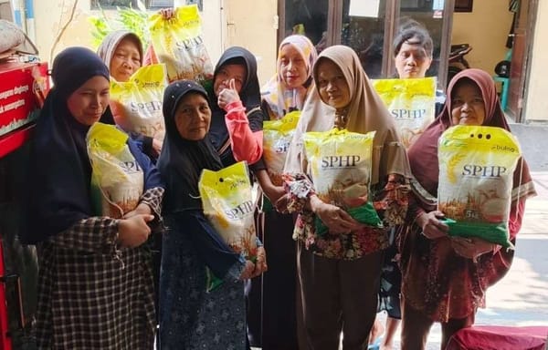 Puluhan Ton Beras Murah Disalurkan Polresta Malang Kota ke Masyarakat