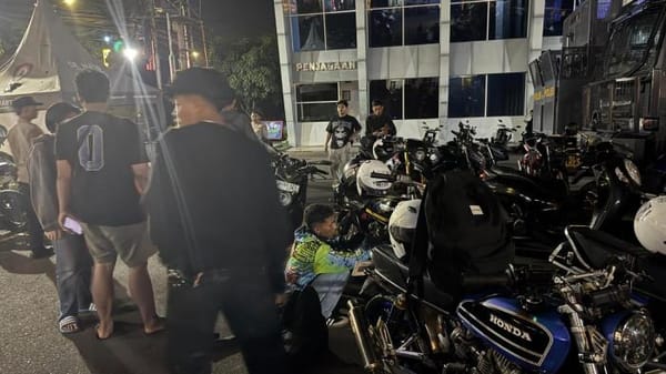 Puluhan Motor Balap Liar Ditindak Polresta Malang Kota Saat Patroli Siaga