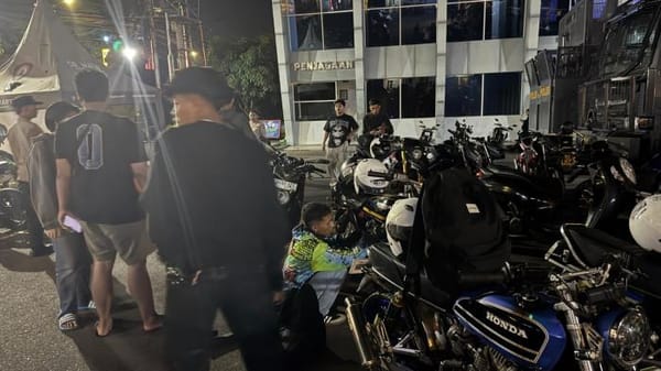Polisi Panen Tangkapan Motor dari Razia Balap Liar di Kota Malang