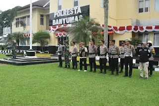 Sinergi Tiga Pilar, Banyumas Gelar Apel dan Patroli Skala Besar