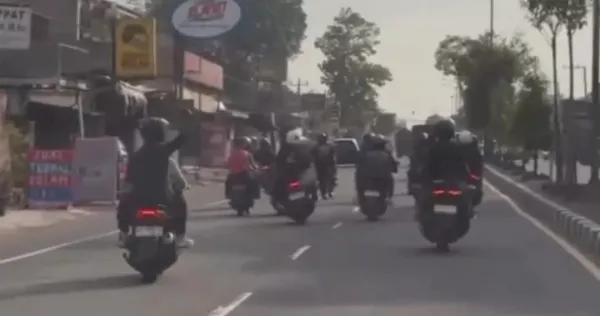 Polres Klaten Amankan Tujuh Motor dari Konvoi Ugal-ugalan yang Viral