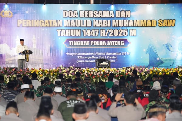 Polda Jateng Ajak Masyarakat Teladani Akhlak Rasulullah pada Peringatan Maulid Nabi