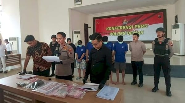 Polres Demak Tangkap Satu Keluarga Edarkan Uang Palsu Rp5 Juta