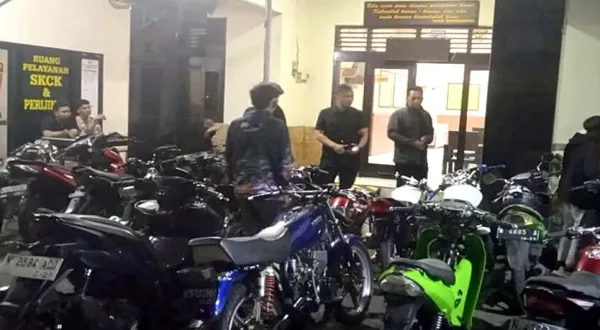 Kejar-kejaran di Jalan Raya, 14 Remaja Balap Liar Diringkus Polisi Malang