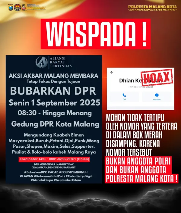 Isu Sniper di Malang Kota Hebohkan Warga, Polisi: Itu Hoaks