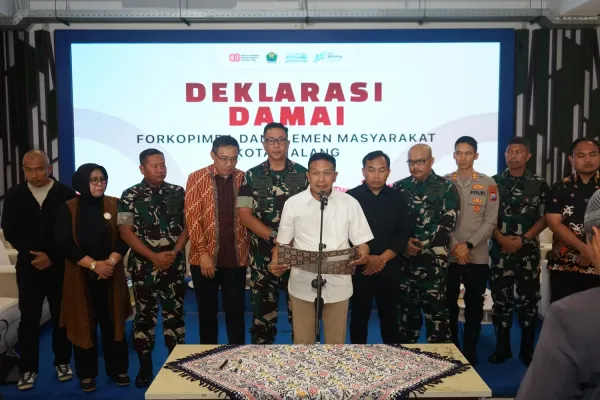 Warga, Tokoh Agama, dan Forkopimda Malang Bersatu Jaga Kedamaian Kota