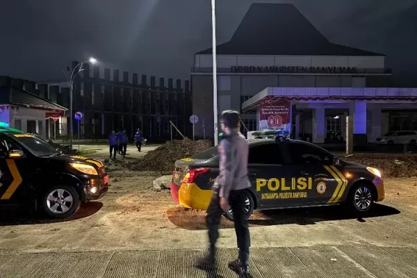 Polresta Banyumas Gelar Patroli Skala Besar Pasca Aksi Solidaritas