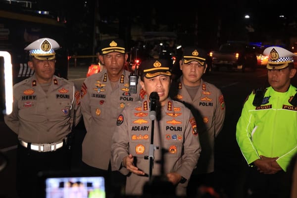 Polisi Siaga 24 Jam di Lapangan, Pastikan Keamanan Jakarta Terjaga