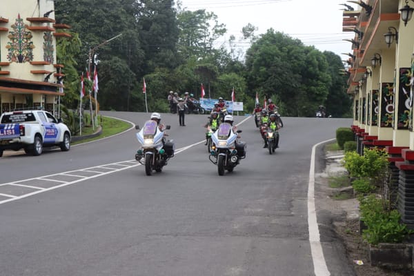 Antisipasi Unjuk Rasa, Polres Pulang Pisau Gelar Patroli Gabungan Skala Besar