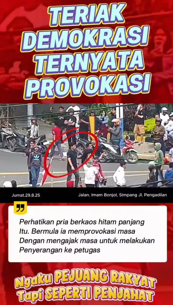 Pria Berkaos Hitam Diduga Provokator, Aksi Damai di Sumut Berujung Ricuh