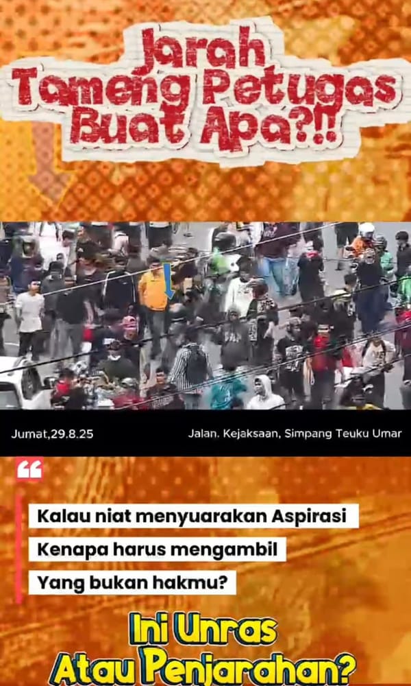 Viral! Peserta Unjuk Rasa Diduga Curi Tameng Polisi di Medan