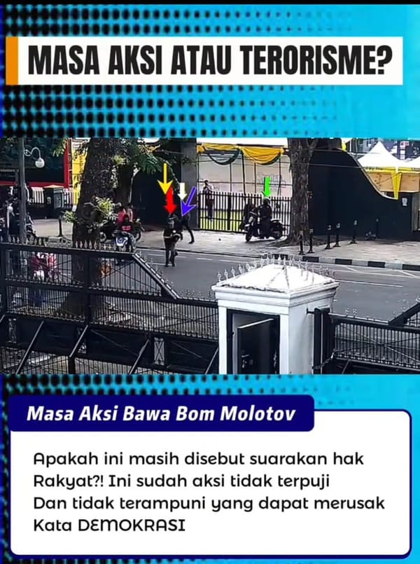 Massa Aksi atau Teroris? Viral Bom Molotov Muncul di Tengah Demo