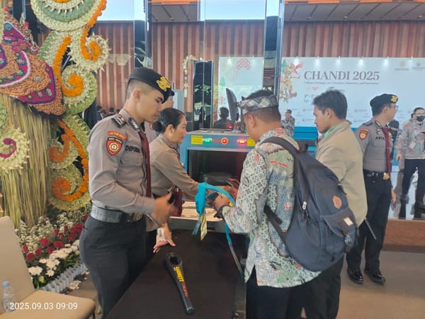 Satgas Pam Giat Perketat Pintu Masuk The Meru Sanur