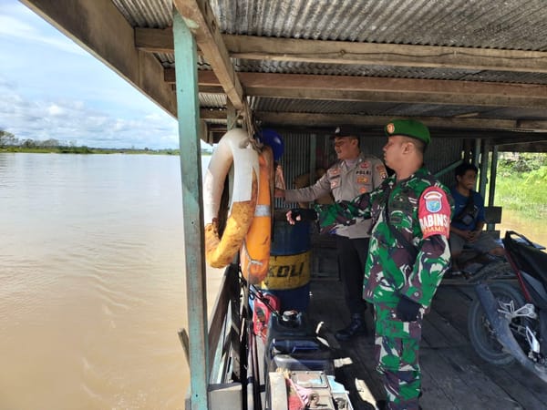 Sinergi TNI-Polri, Polres Gunung Mas Patroli Gabungan Pastikan Keamanan