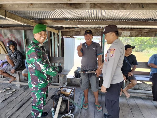 TNI-Polri di Gunung Mas Gelar Patroli Gabungan Jaga Kondusivitas Wilayah