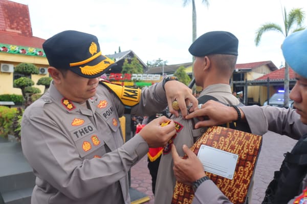 Apel Gelar Pasukan OPS Aman Nusa Telabang I 2025 Digelar Polres Kobar