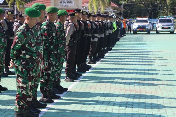 Polres Pulang Pisau Gelar Apel Operasi Aman Nusa I Telabang 2025 untuk Jaga Kamtibmas