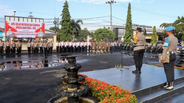 Polresta Palangka Raya Gelar Apel Pasukan dan Sarpras Gabungan Awali Operasi Aman Nusa