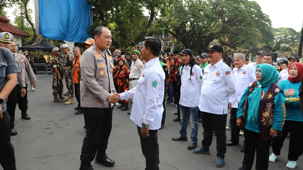 Kota Malang Gelar Apel Deklarasi, Masyarakat Tegaskan Jogo Kondusivitas