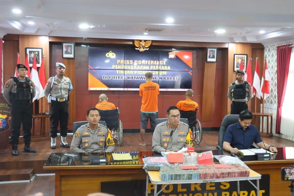 Polres Kobar Tangkap Tiga Pelaku Pencurian Rp1 Miliar yang Beraksi Lintas Daerah