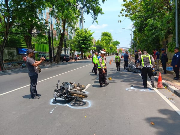 Polisi Lakukan Olah TKP Kecelakaan Maut yang Renggut Nyawa Mahasiswa Unnes