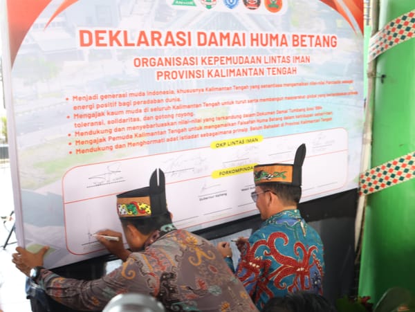 Deklarasi Damai Pemuda Lintas Iman, Kapolda Kalteng Tekankan Persaudaraan