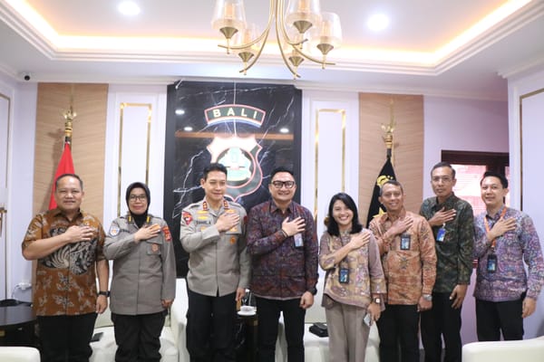 Kapolda Bali Menerima Audiensi dari Bank Negara Indonesia