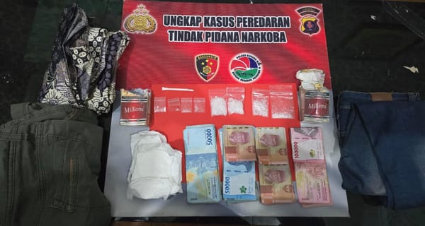 Dua Pengedar Narkoba Digulung Polres Gumas dalam Semalam, 27,79 Gram Sabu Diamankan