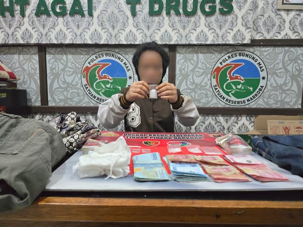 Satu Malam, Polres Gumas Bekuk Dua Pengedar di Sepang dengan Barbuk 27,79 Gram Sabu