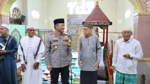 Kapolres Barsel Jumat Curhat dan Silaturahmi di Masjid Al Mukarramah