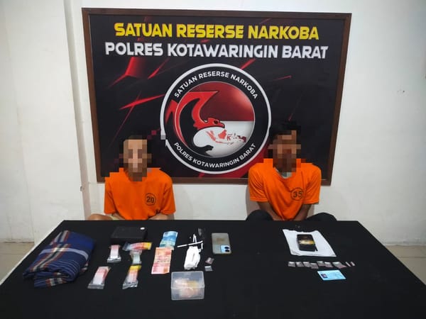 Dalam Sehari, Polres Kobar Bekuk Dua Pengedar Narkotika