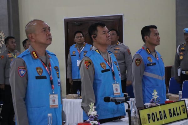 Polda Bali Gelar Pengambilan Sumpah Peserta Seleksi Dikbang Terpadu 2025/2026