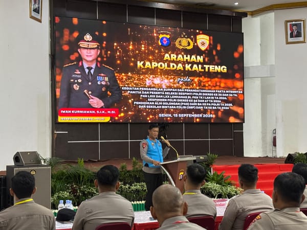 243 Personel Polda Kalteng Ikuti Seleksi Terpadu Dikbangspes Polri 2025