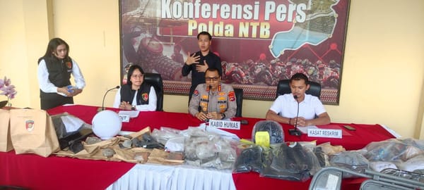 Polda NTB Amankan 20 Tersangka Pengerusakan dan Penjarahan Demo