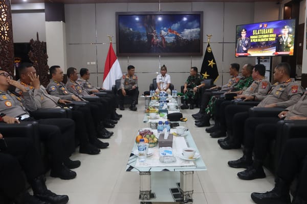 Pererat Sinergi, Kapolda Kalteng Terima Kunjungan Pangdam XXII dan Gubernur