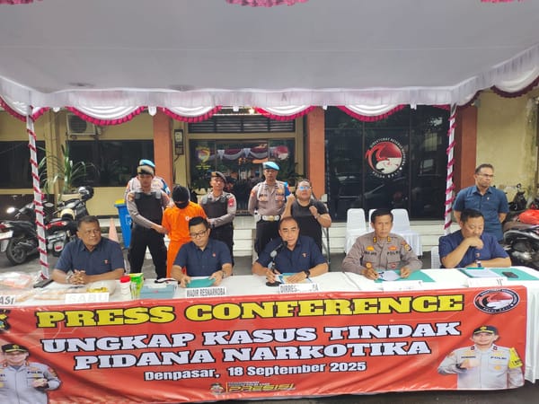 Nekat Jadi Kurir Narkoba Pria Asal Tabanan Diamankan Polda Bali