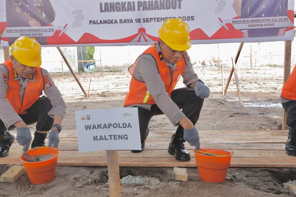 Polda Kalteng Lanjutkan Pembangunan SPPG Tahap II di Kelurahan Langkai