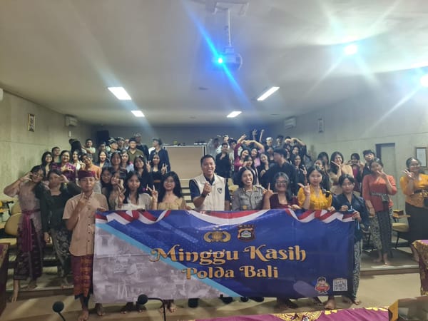 Minggu Kasih, Dirreskrimsus Polda Bali Ingatkan Bijak Bermedsos untuk Cegah Kejahatan Siber